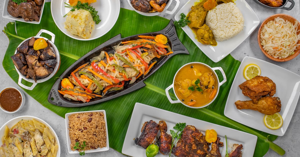 Caribbean food menu