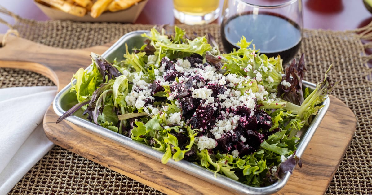 Beet Salad Mobile Kitchen Urban Hotdog Company Hot Dog Restaurant