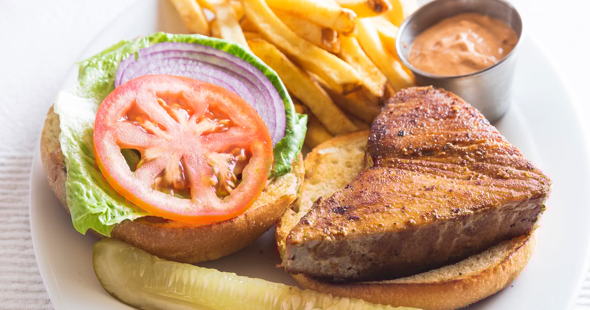 Burger Pan Fried Ahi Tuna Grilled Tuna Steaks Blackened Ahi Tuna Salad  Blackened Tuna Tuna