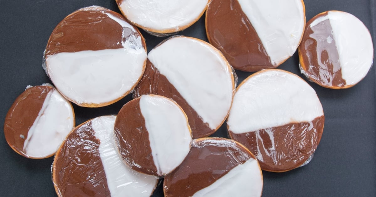 Mini Black & White Cookie - Factor's Famous Deli- Deli in Los Angeles, CA