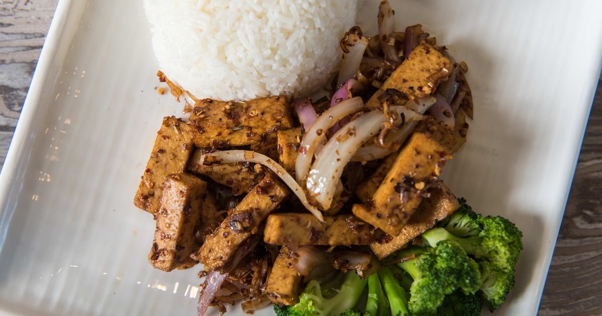 Lemon Grass "Chicken" or "Beef" or Tofu Dining Menu The Purple Mint