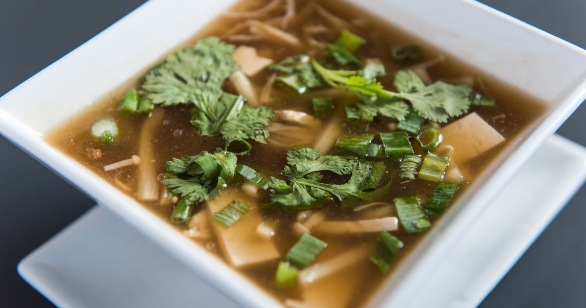 Hot & Sour Soup Dining Menu The Purple Mint Vegan Bistro Vegan