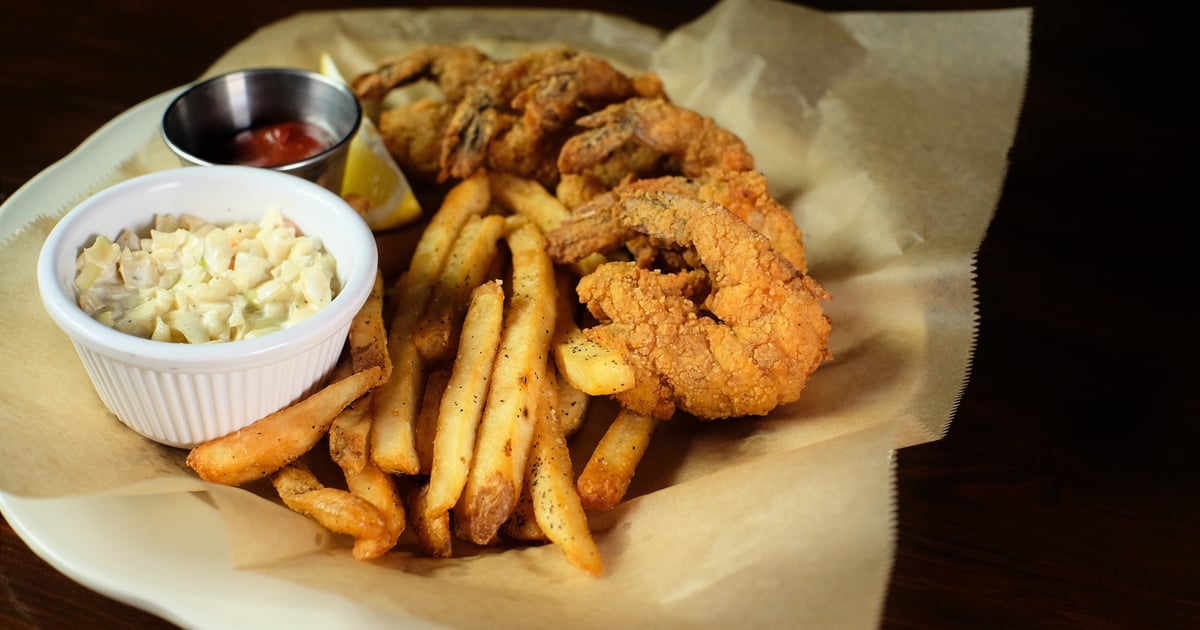 Jumbo Gulf Shrimp Basket Lunch Aubri Lane's Steak House in