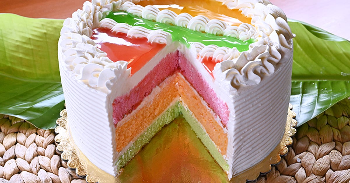 hawaiian rainbow cake recipe