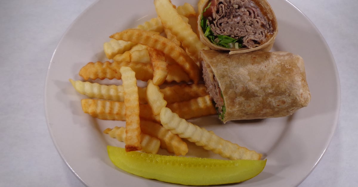 Prime Rib Wrap - Lunch Menu - Summerville Grill - Restaurant in Rochester, NY
