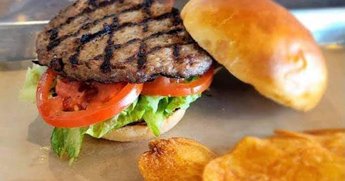 Kids Plain Hamburger & Chips – Great FOOD