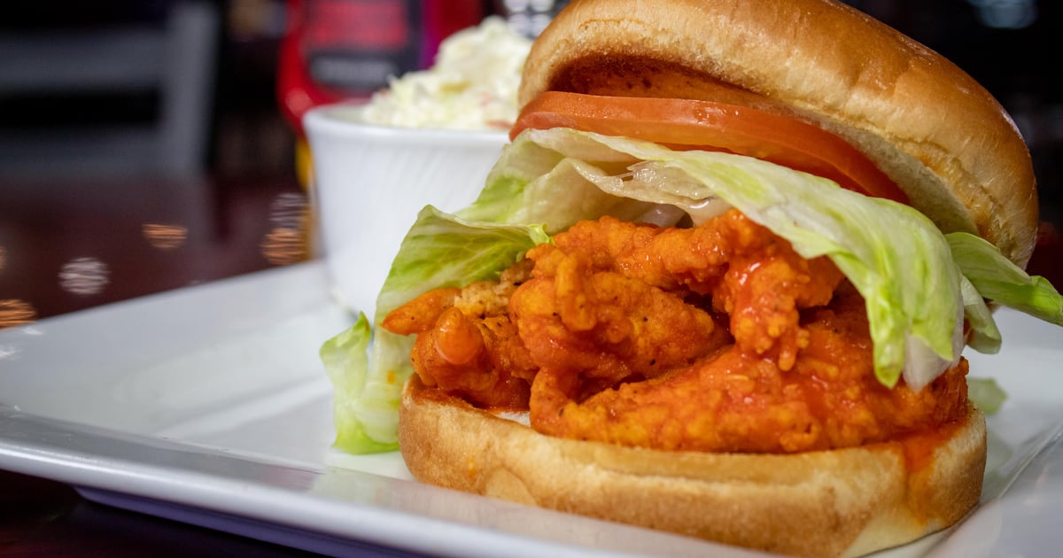 Buffalo Chicken Sandwich Menu Muddy Chicken