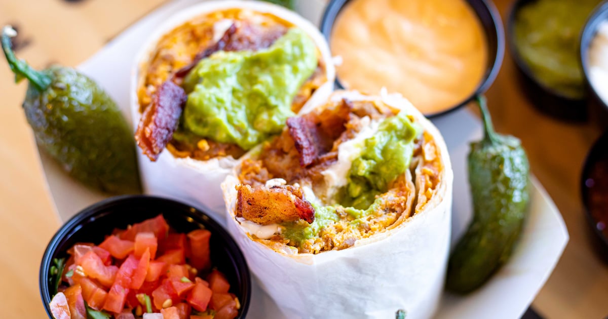 Breakfast Burrito Old Burrito Brothers Mexican Restaurant in CA