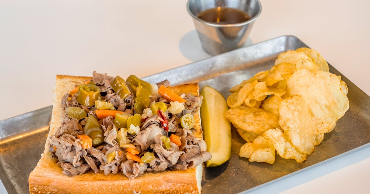 ITALIAN BEEF sandwich