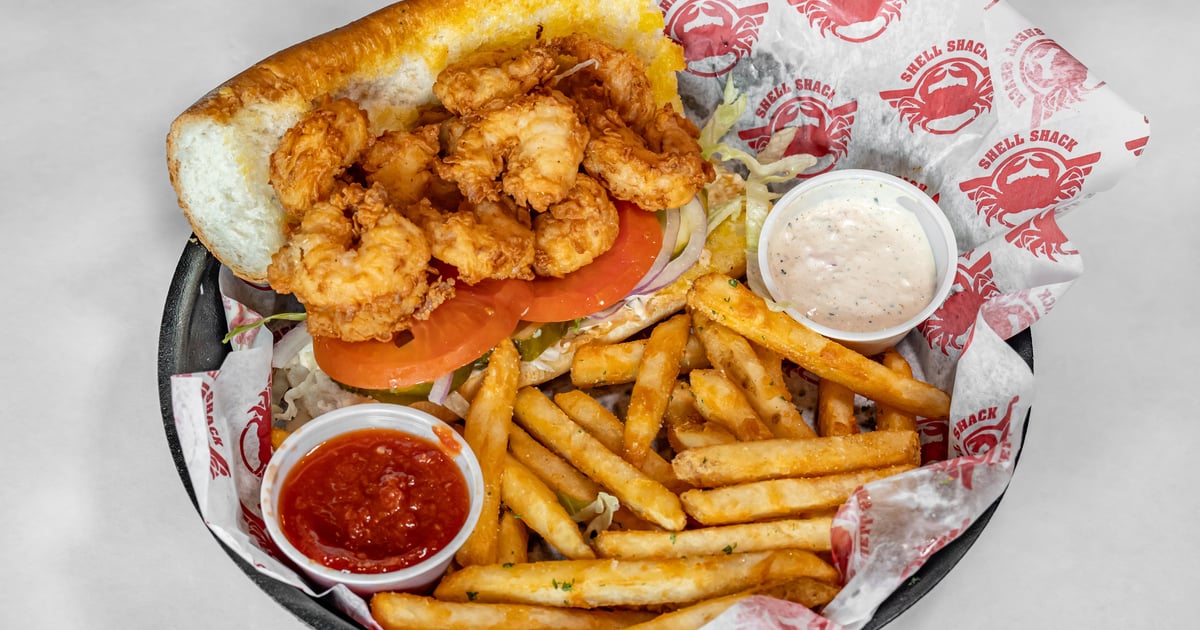 邦楽 farmhouse/lodge sushiboys Fried Shrimp Poboy - Shell Shack - Texas