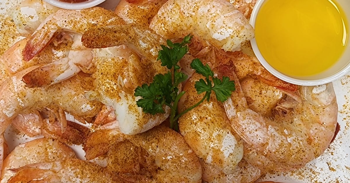 1 Lb Medium Steamed Shrimp - Menu - Meding's Seafood - Seafood ...