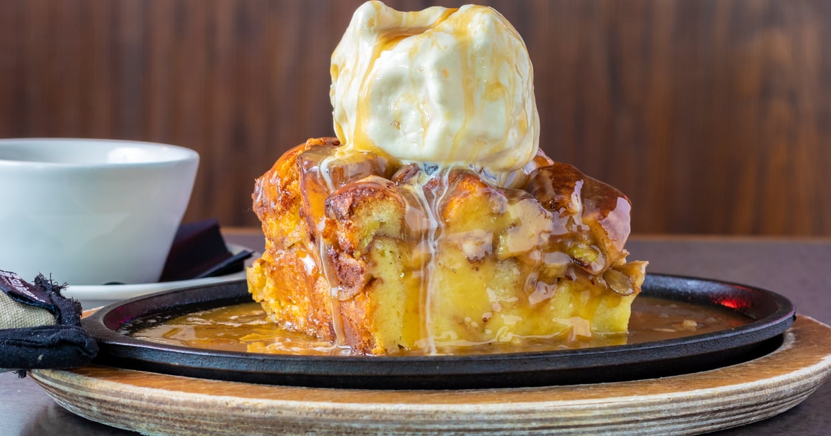 Caramel Apple Almond Bread Pudding - Kahootz Steak & Alehouse