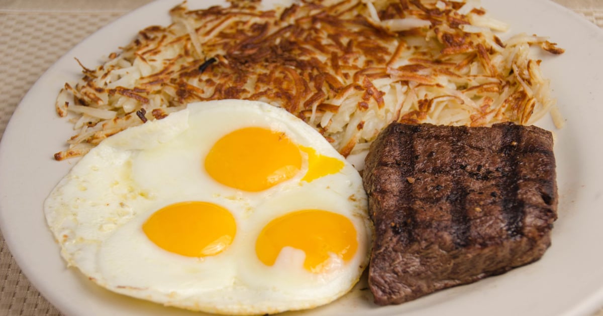 Flat Iron Steak & Eggs Breakfast, Lunch & Dinner Lulu's Restaurant