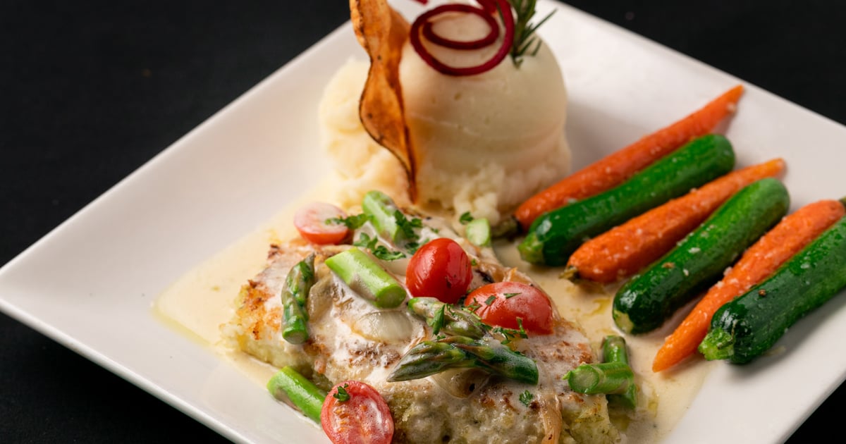 Parmesan Crusted Chilean Seabass - Dinner - Mr. V's Bar and Grill