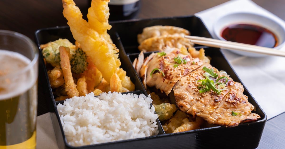 Combo Lunch Box Dine In Menu Tsunami Restaurant & Sushi Bar