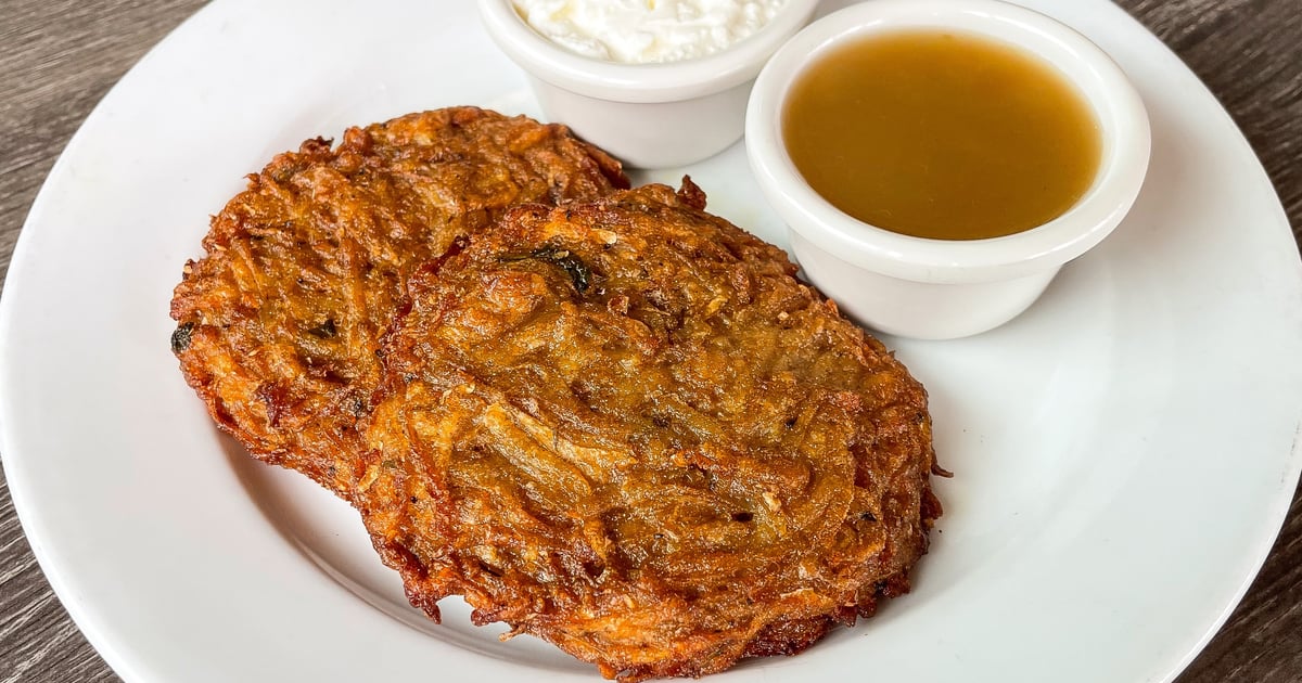 POTATO PANCAKES Breakfast Hugo's Restaurant Californian