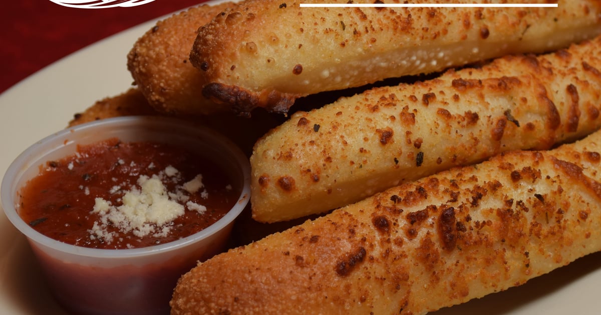 Jumbo Breadsticks with Sauce Full Dinein Menu Pizza King Pizza