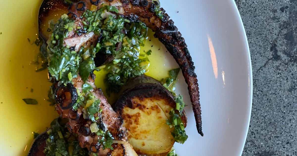 Grilled Spanish Octopus - Dinner Menu - The Table - American Restaurant 