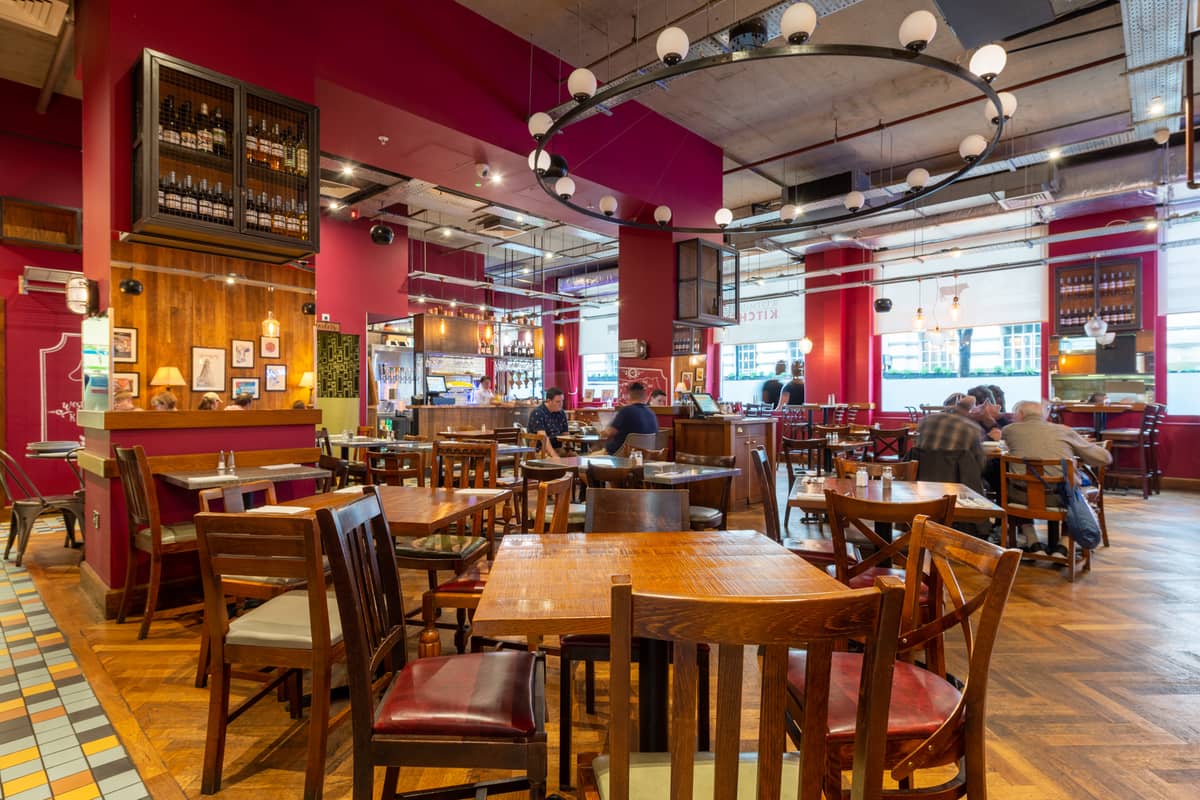 The dining room at Westminster Kitchen on Belvedere Road, where the coffee morning is held