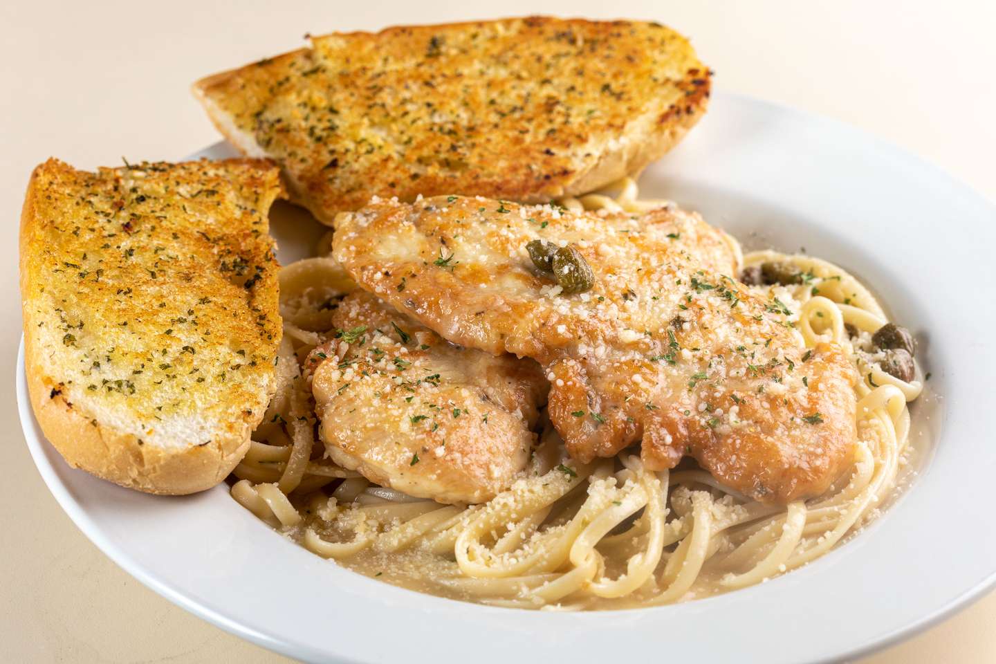 Order Chicken Picatta food online from Romeos Pizza store, Yarmouth on bringmethat.com