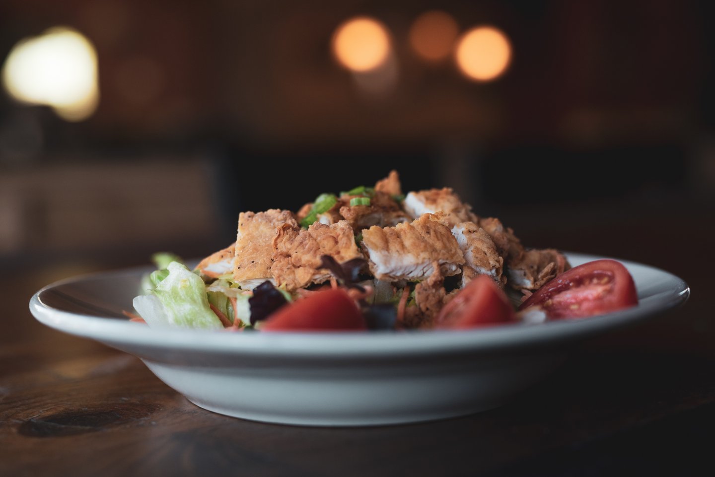 fried chicken salad