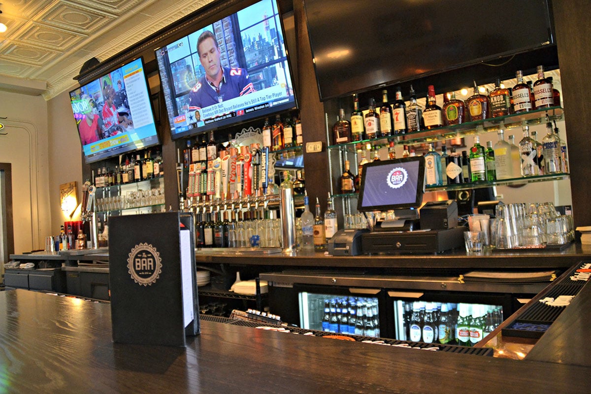 interior with bar