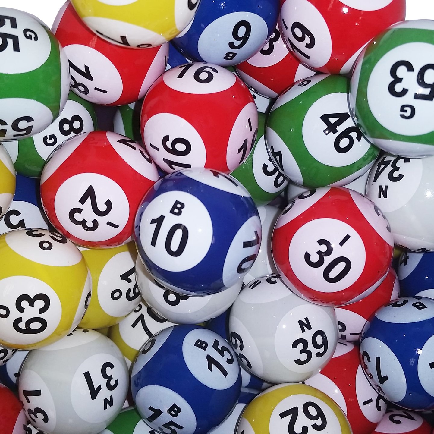bINGO BALLS FULL PAGE
