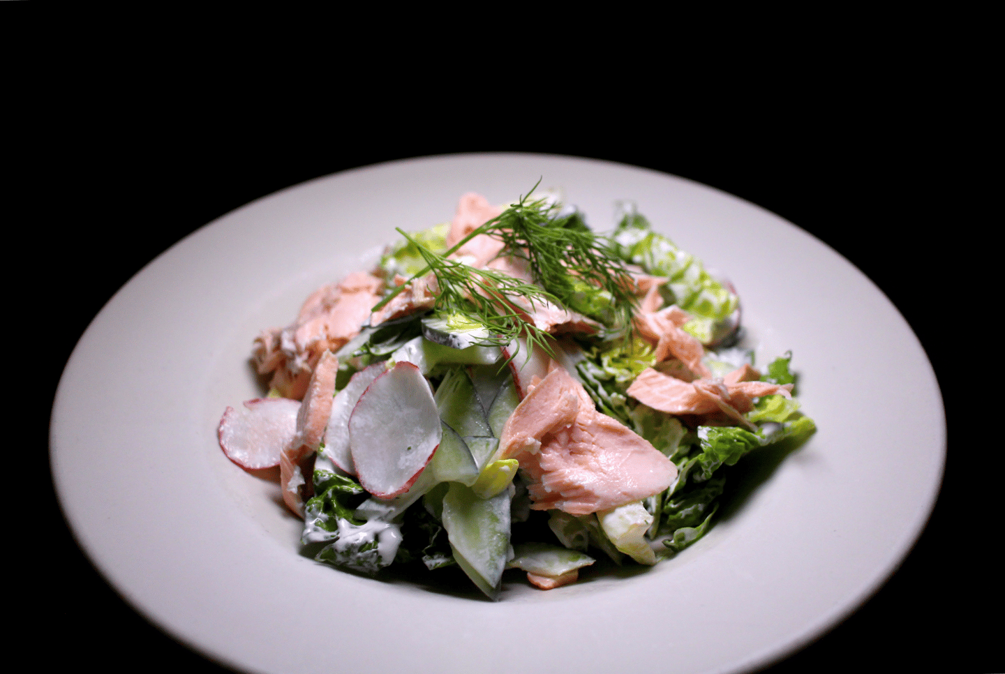 Poached Salmon Salad