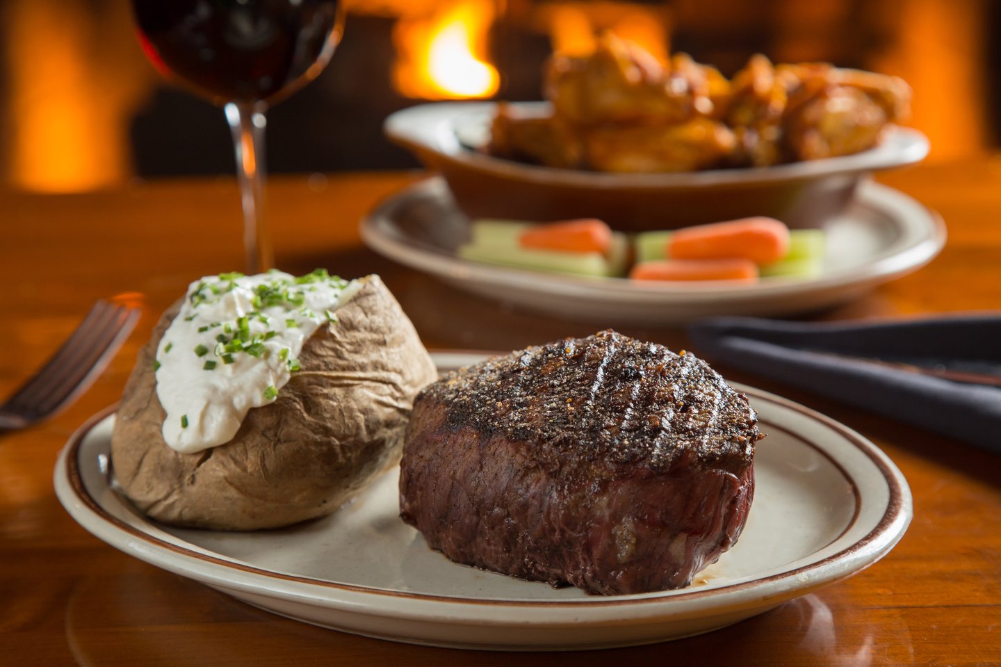 steak and potato dinner