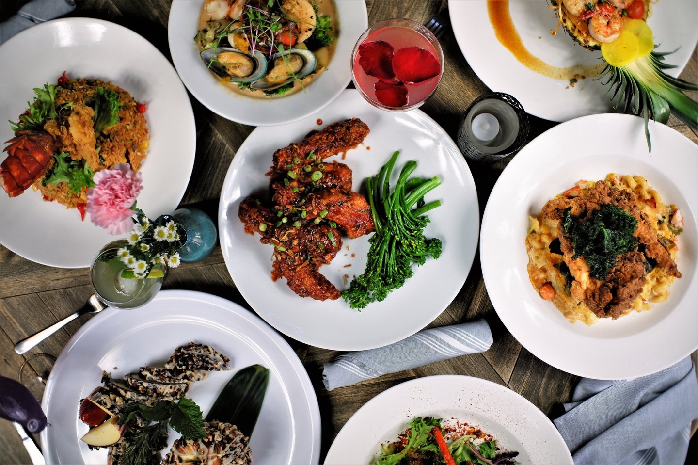 collection of dishes