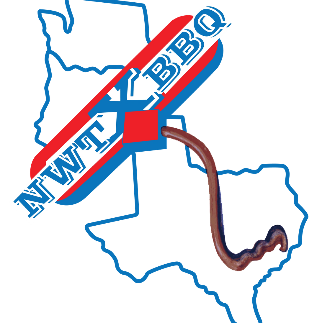 Brisket with NWTXBBQ logo