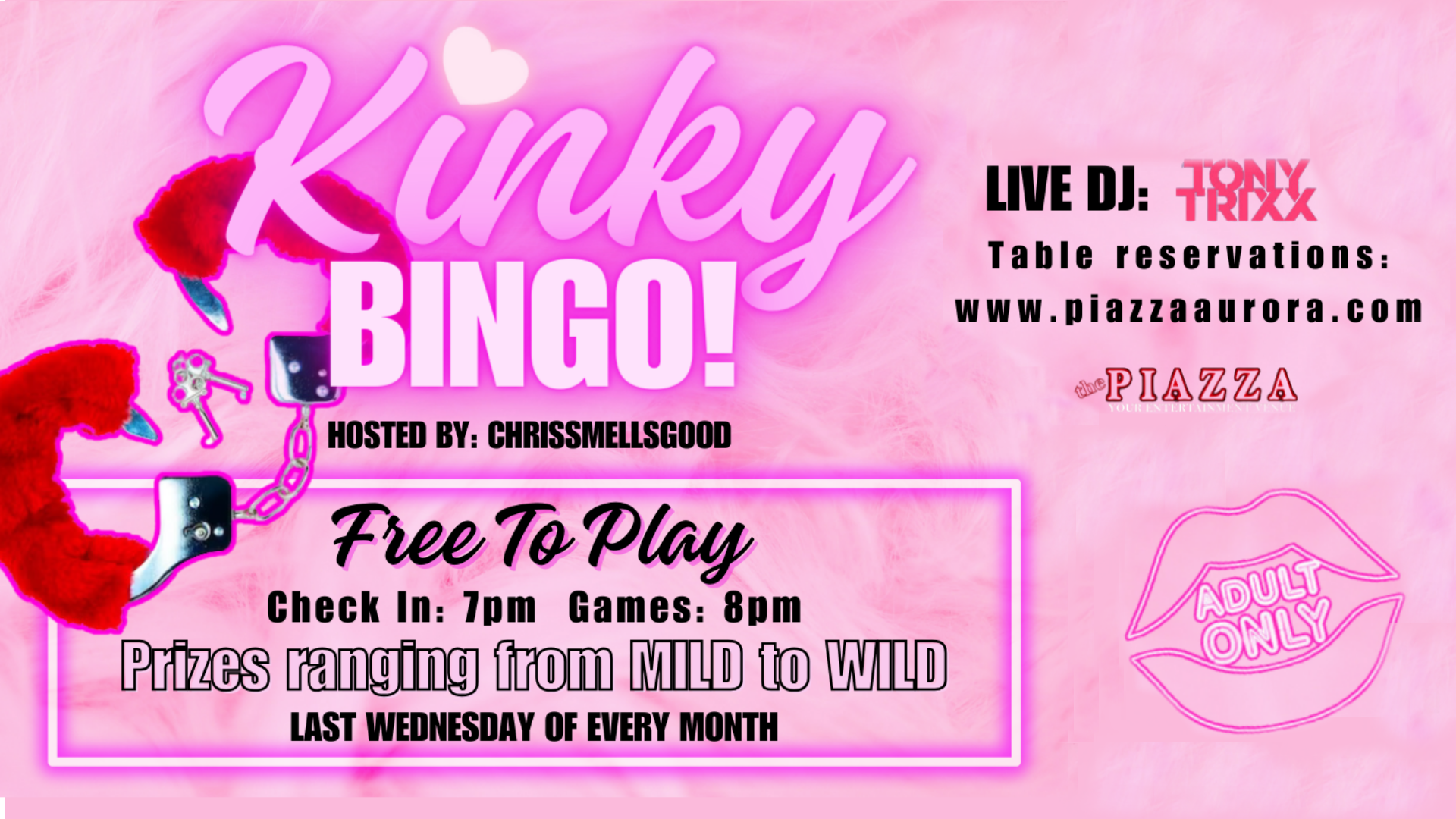 Kinky Bingo at The Piazza - the PIAZZA - Live Music Venue!