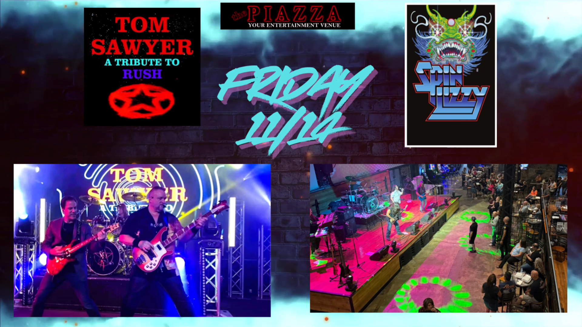 🎸Tom Sawyer with Spin Lizzy - Live at the PIAZZA - the PIAZZA
