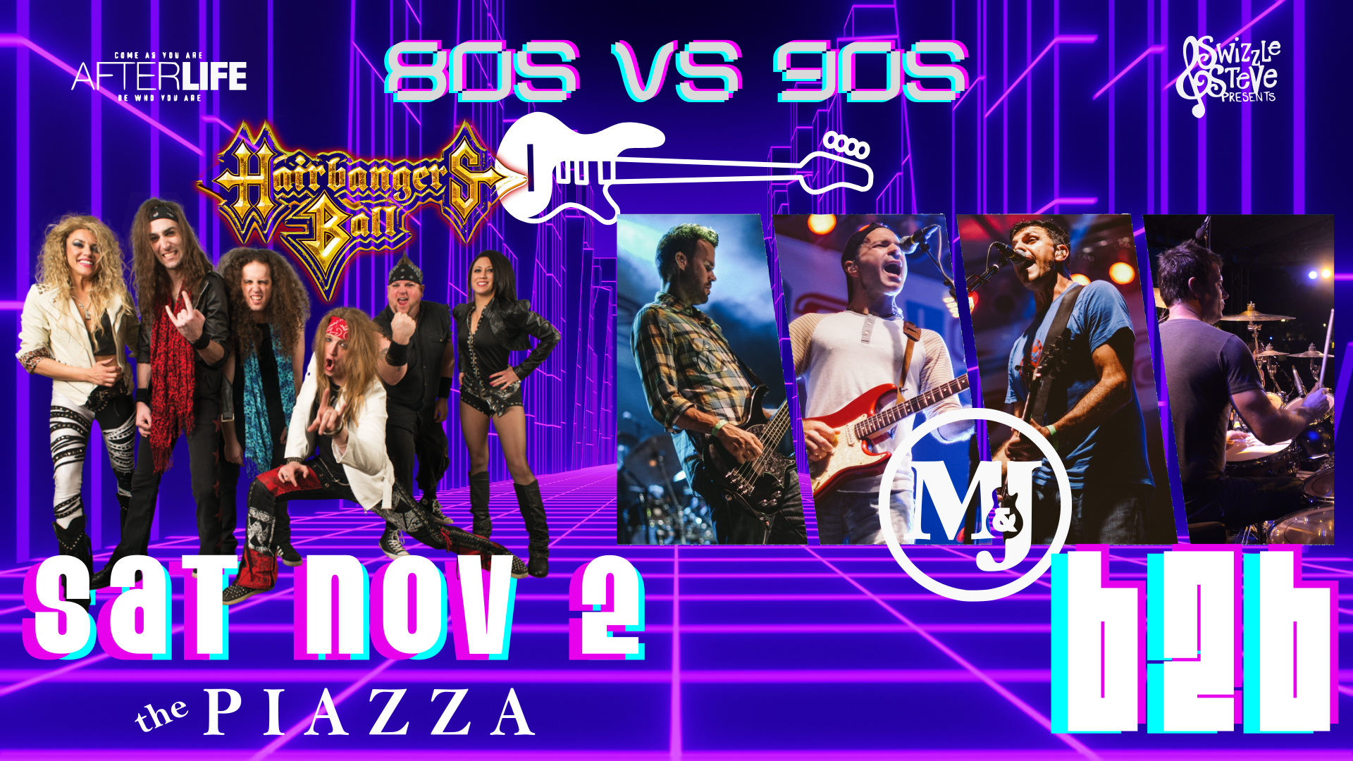 80s Vs 90s - Hairbanger's Ball B2B Mike & Joe - the PIAZZA - Live