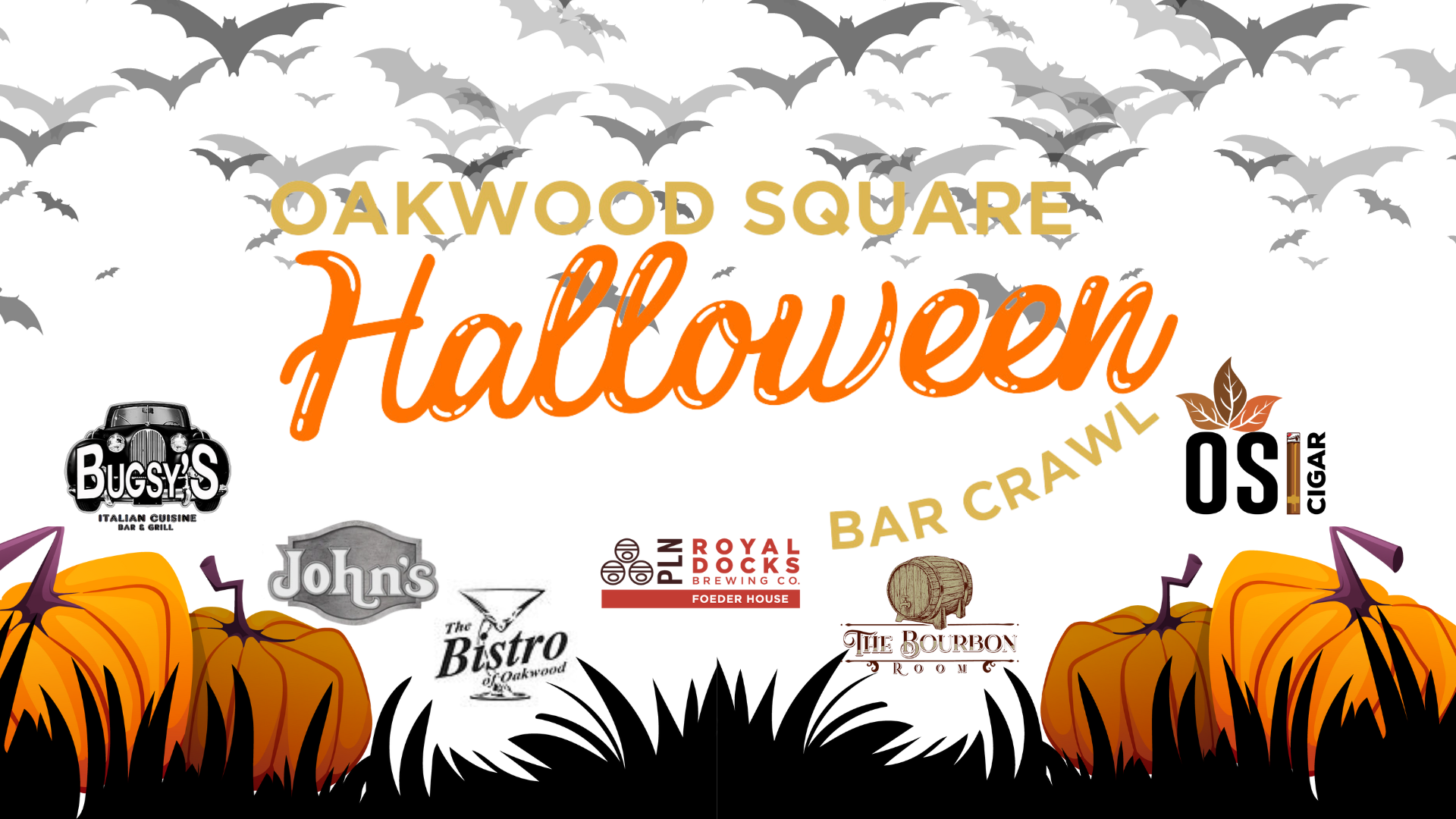Oakwood Square Halloween Bar Crawl Royal Docks Brewing Co.
