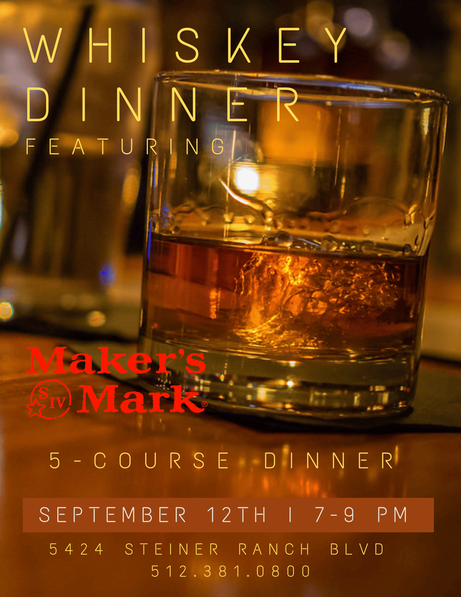 Maker's Mark Bourbon Dinner