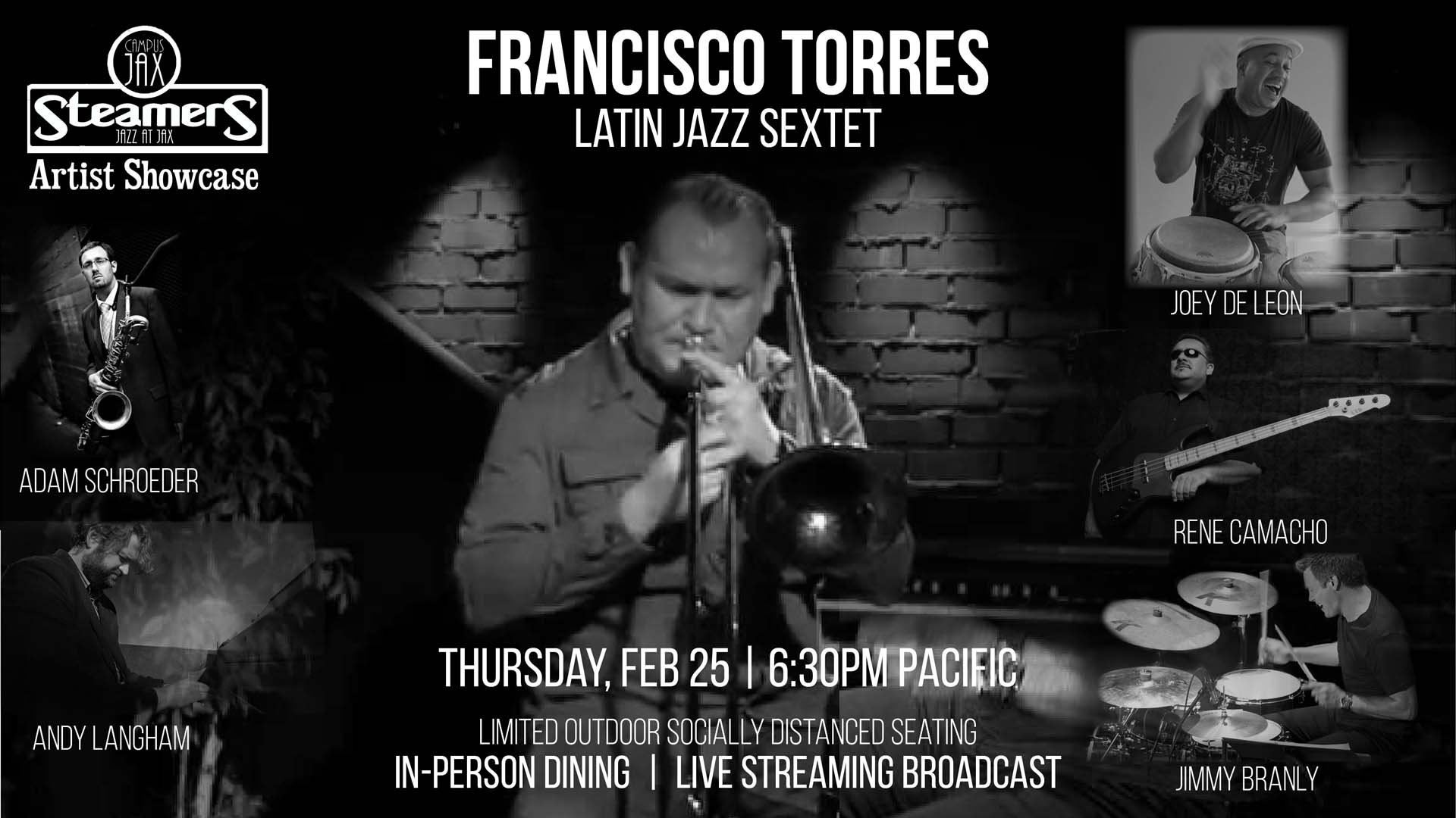 Steamers JAZz at JAX Artist Showcase Francisco Torres Latin Jazz