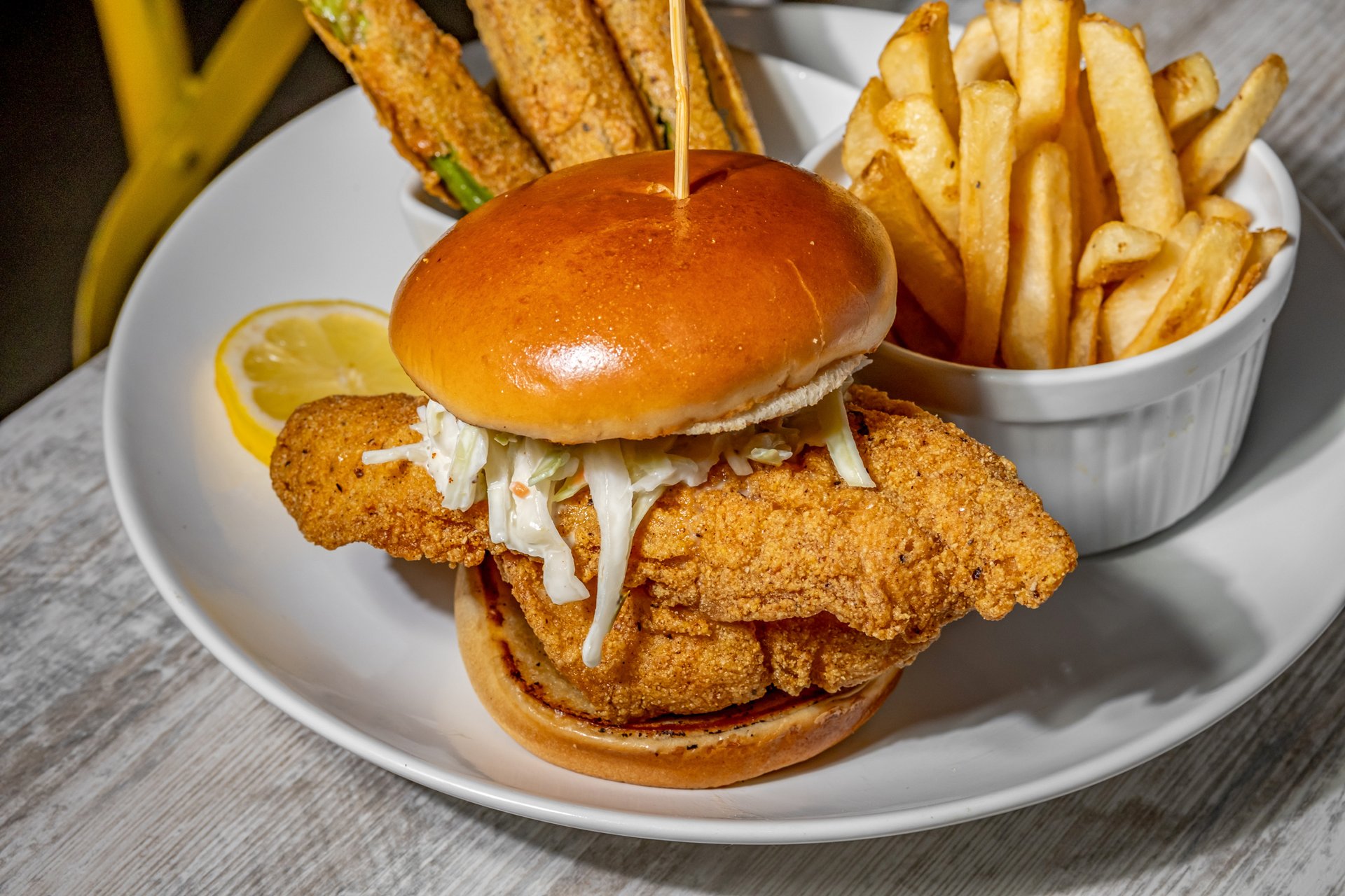 Fried Catfish Fillet Sandwich