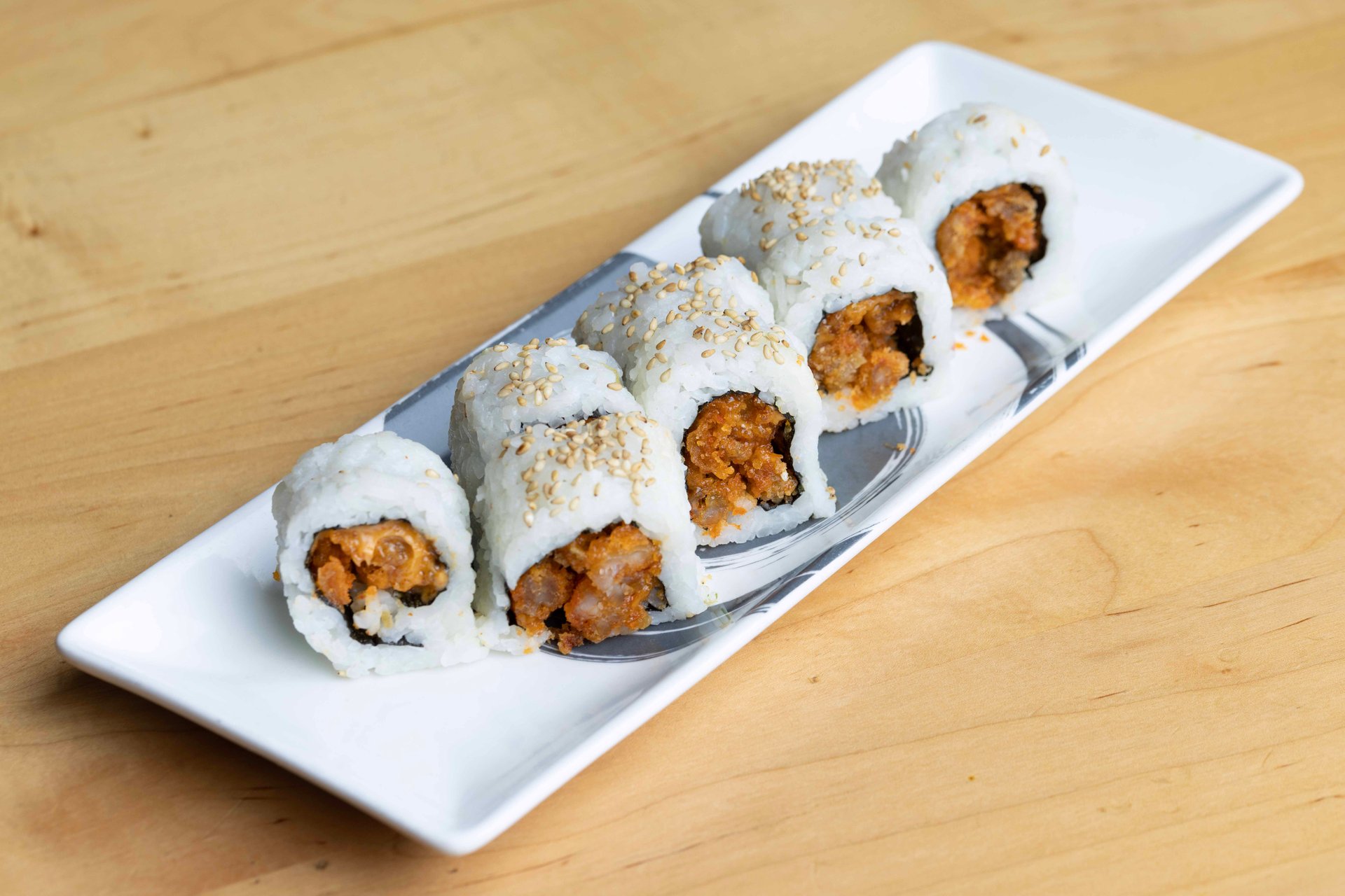 Crunchy California Rolls Sushi with Tofu