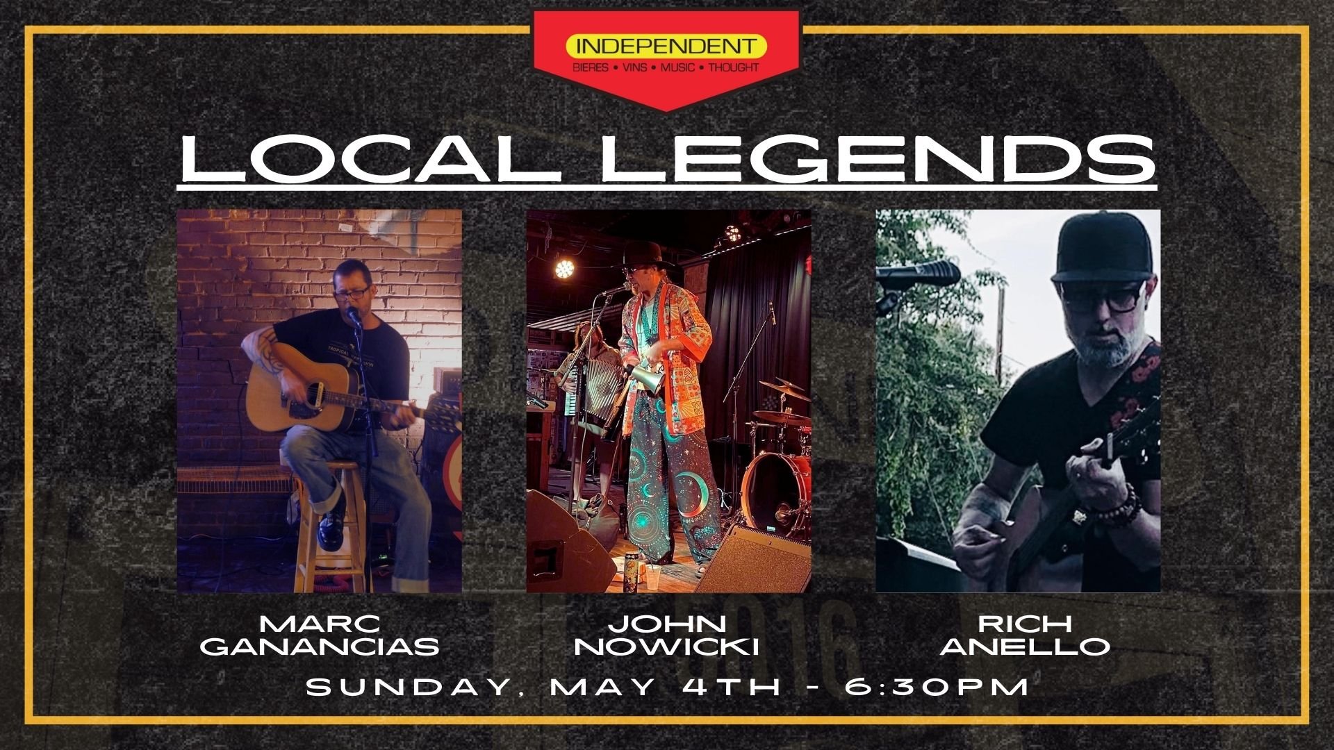 Sunday Live Music Series: Local Legends Edition