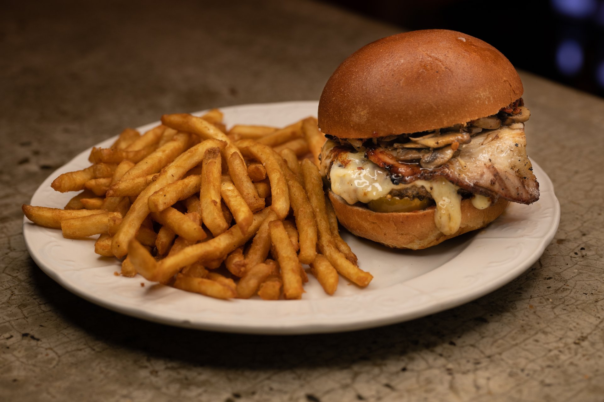 Ahi Burger The Diver Bar Grill