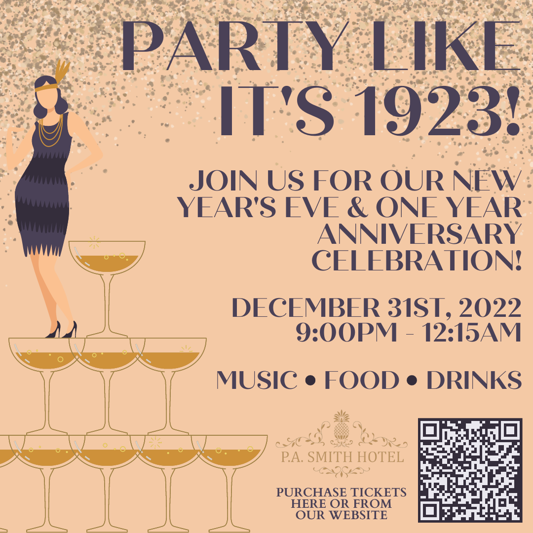 New Year's Eve Celebration - P.A. Smith Hotel - Luxury Hotel in Navasota, TX