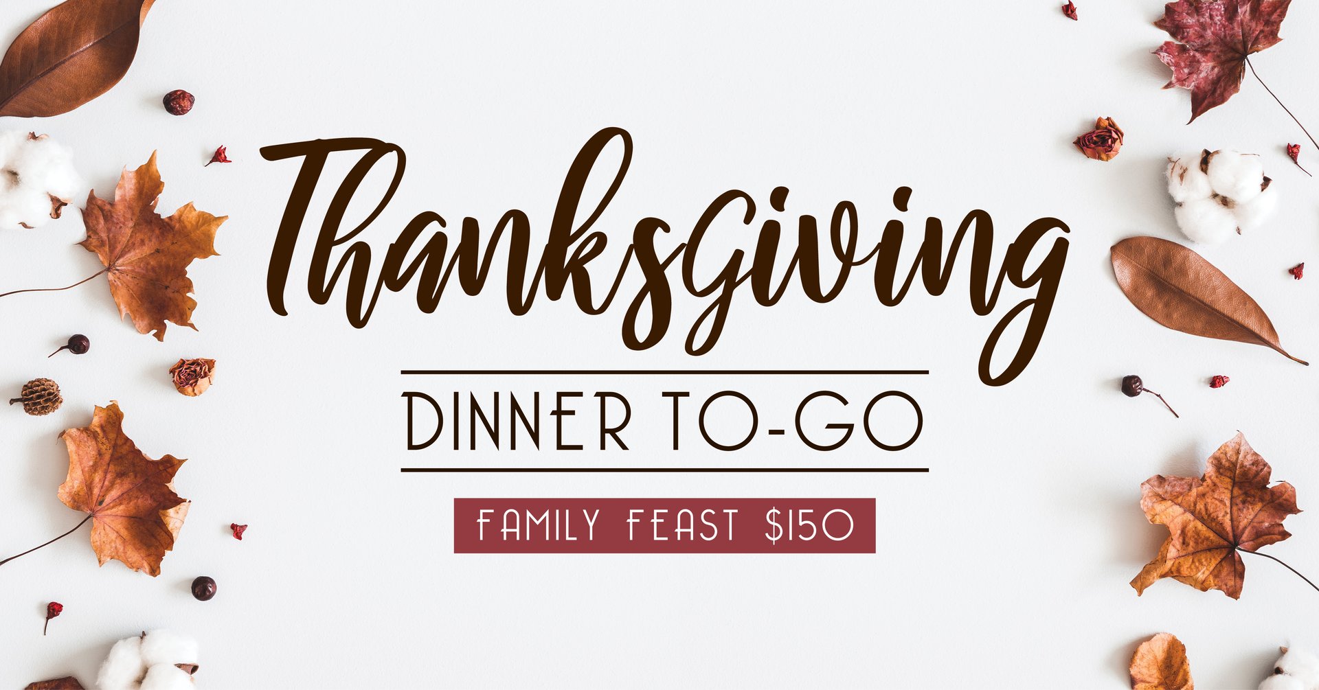 Thanksgiving Dinner ToGo at Grove GROVE