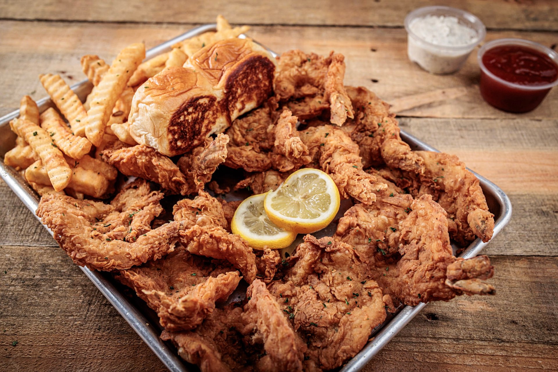 12pc Jumbo Shrimp Fries & Rolls @CHILLAX - Vails Brothers Shrimp