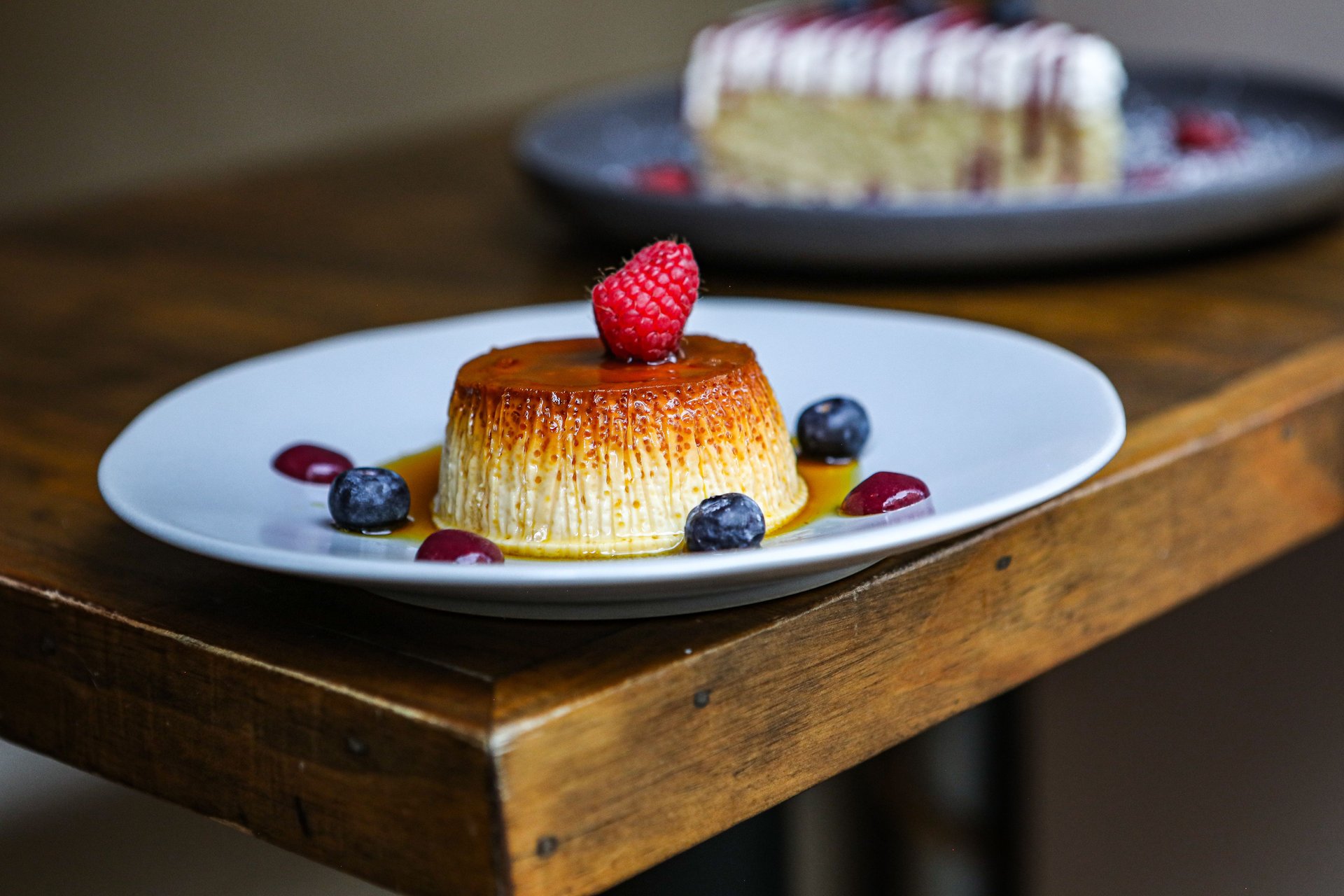 Flan Napolitano recipe served on a plate, by Mercadito Flan Napolitano recipe served on a plate, by Mercadito