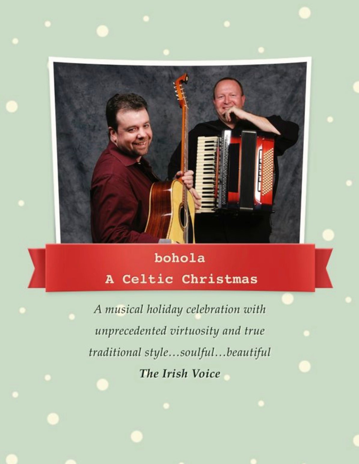 bohola: A Celtic Christmas - Chief O'Neill's - Irish Restaurant in Chicago,  IL, image size:1194x1544