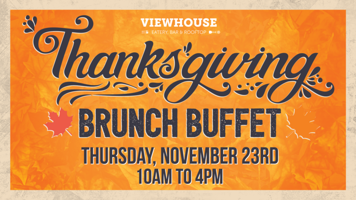 view house thanksgiving menu