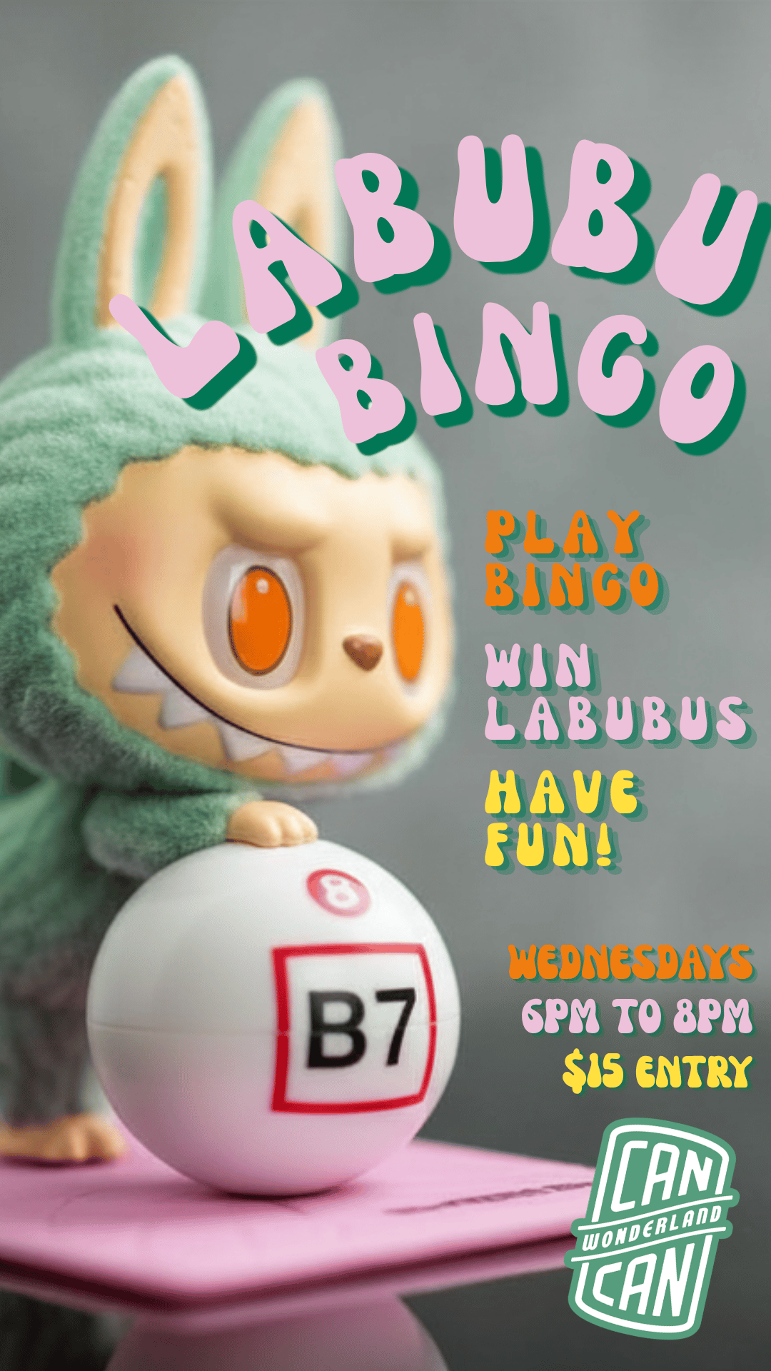 LABUBU BINGO - Can Can Wonderland, St. Paul MN