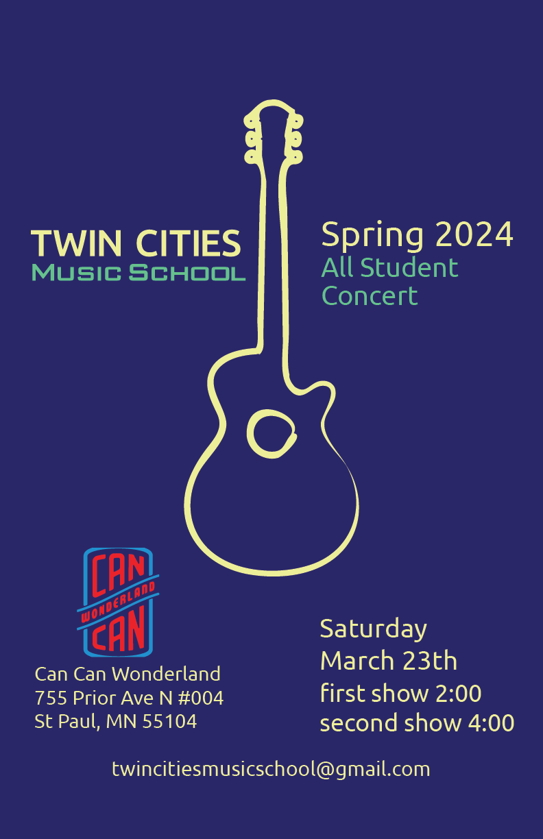 Twin Cities Music School Student Showcase - Can Can Wonderland, St. Paul MN