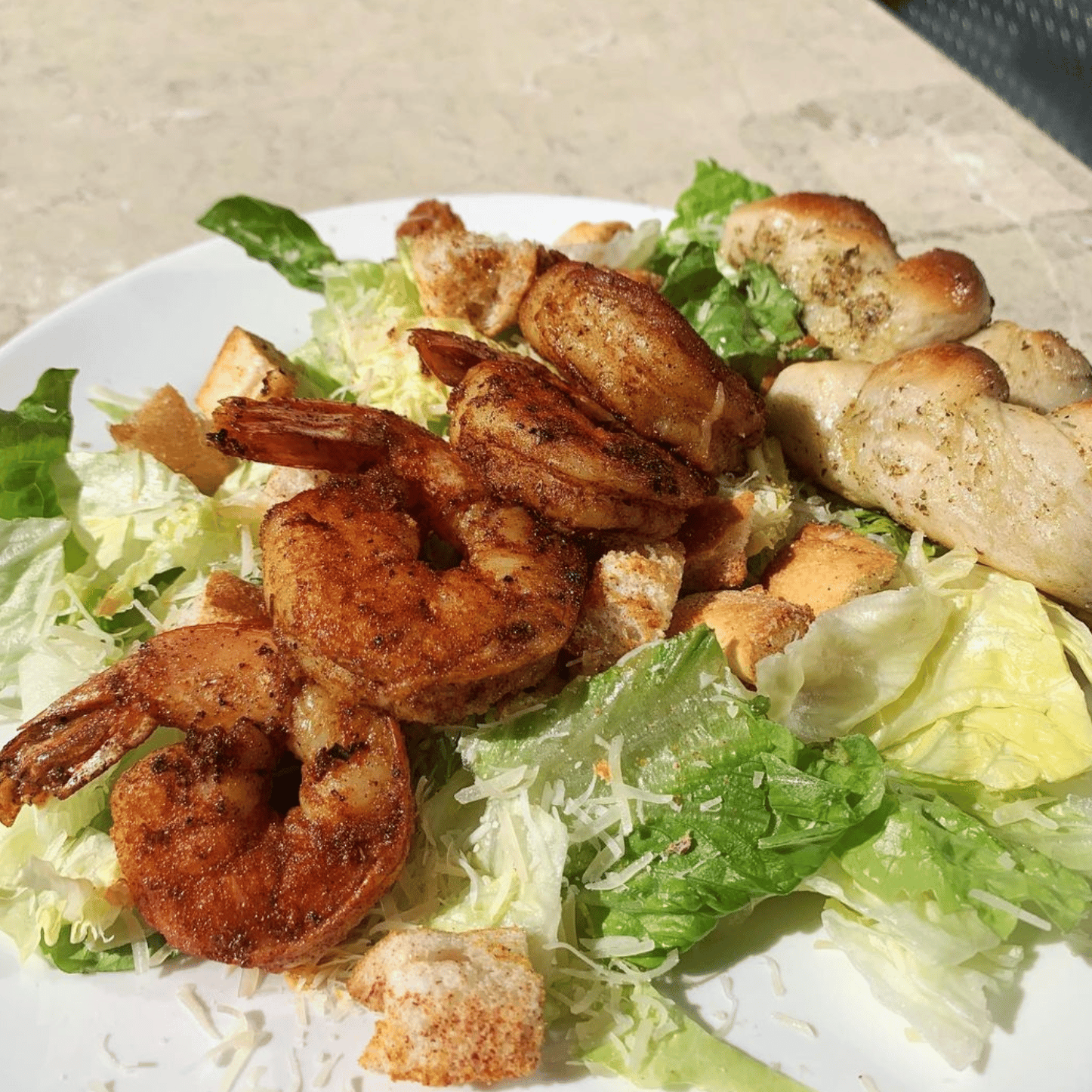 Blackened Shrimp Caesar Salad Salad With Shrimp Near Me Sriracha